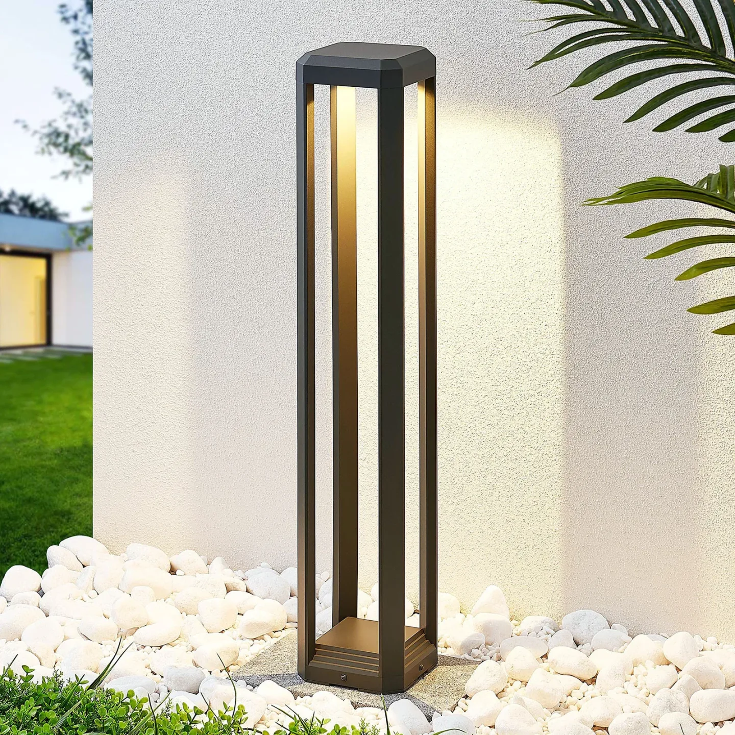 Fery Außen Gartenleuchte H80 Anthracite - Lucande - Terrasse - Modern - Metall - Einflammig