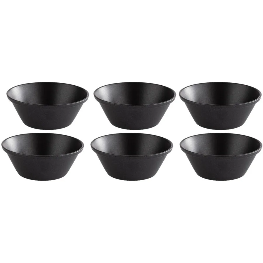 Schälchen-Set Aps Schwarz Edelstahl 6 cm 2.5 cm