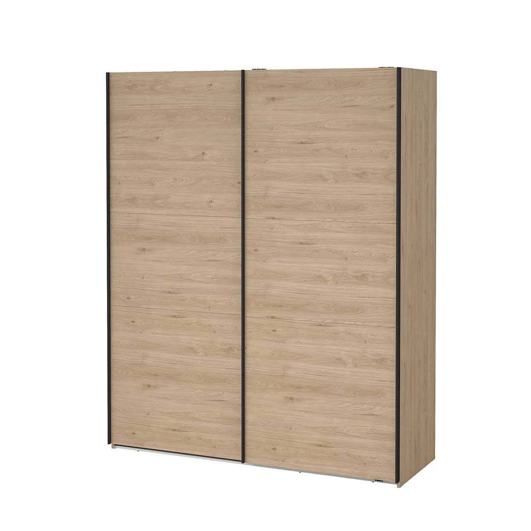 Como Schiebetürenschrank 2 Türen 180x220cm Eiche Dekor.