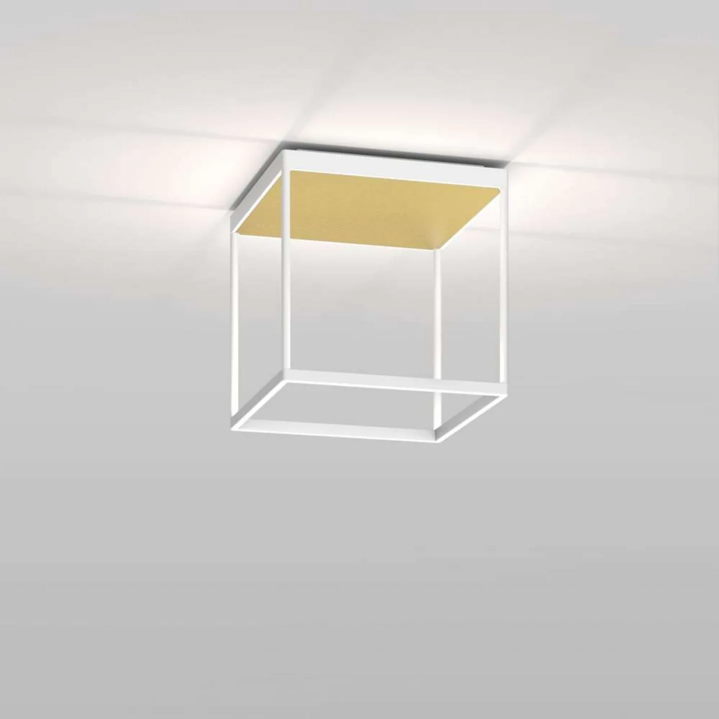 Reflex 2 LED-Deckenlampe, gold/weiß, 30 cm - Serien Lighting - Wohnzimmer - Aluminium