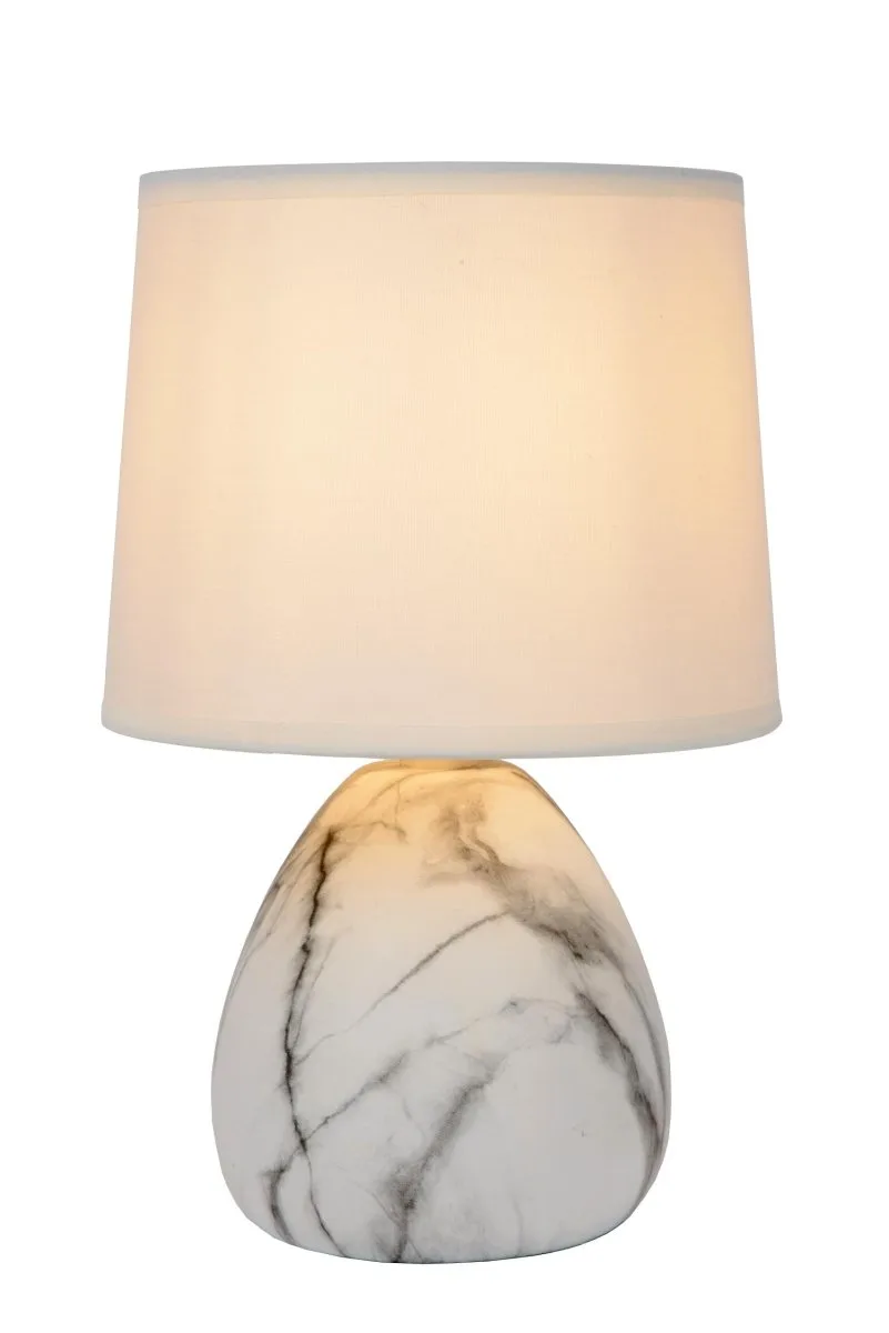 Lucide - Marmo 25cm - Bordslampa - Vit