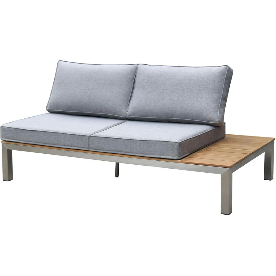 Loungeelement Vlard Edelstahl Edelstahl 168 cm 64 cm