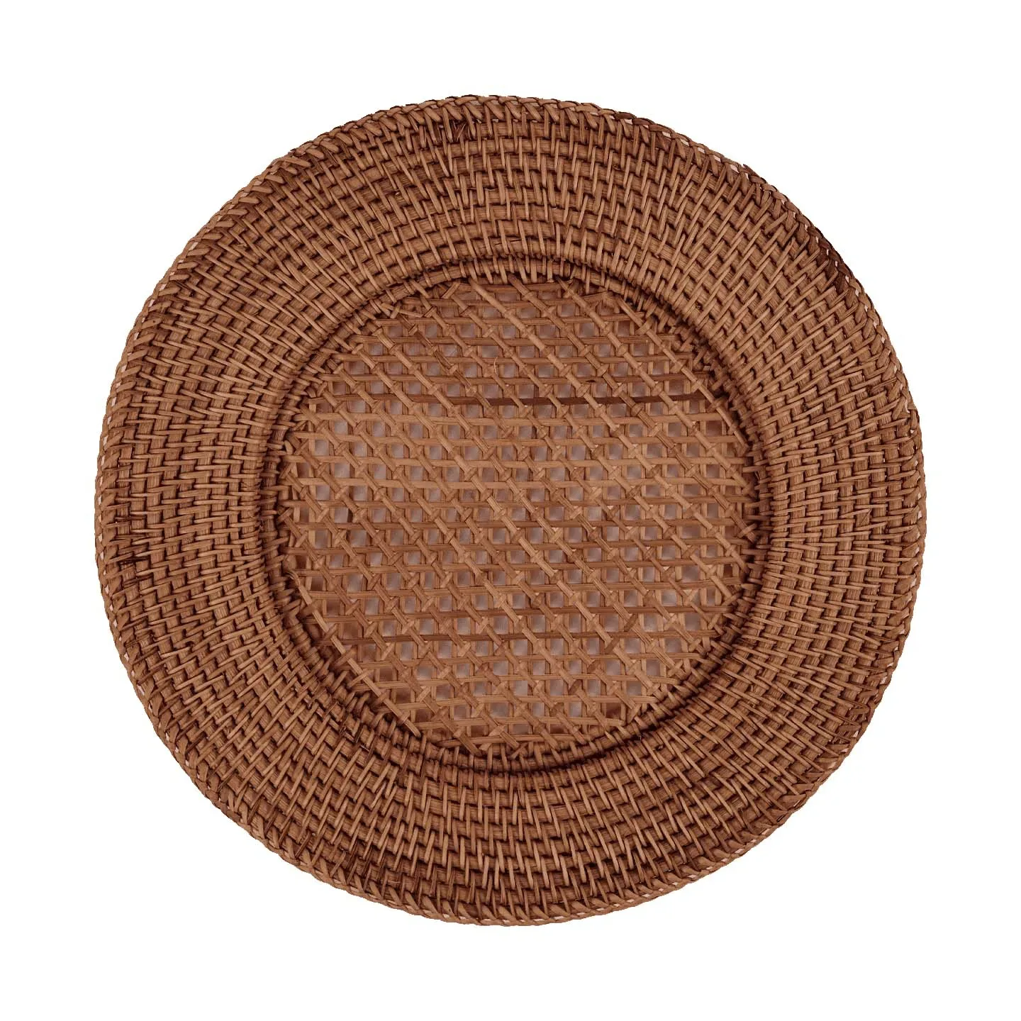 Pick a Poppy Classic Rattan Tischset Dunkelbraun, 33 cm