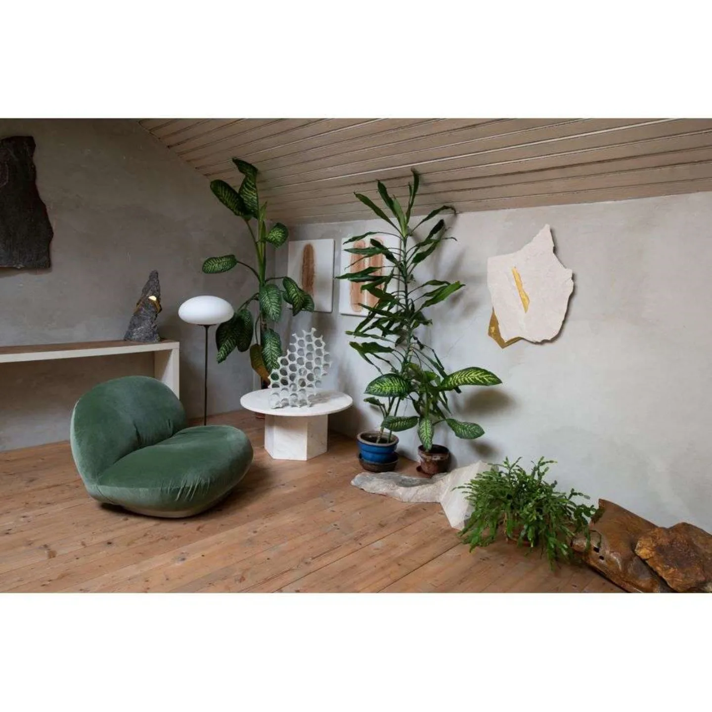 Stemlite Stehleuchte H150 Dimmable Pebble Grey - GUBI - Wohnzimmer - Metall
