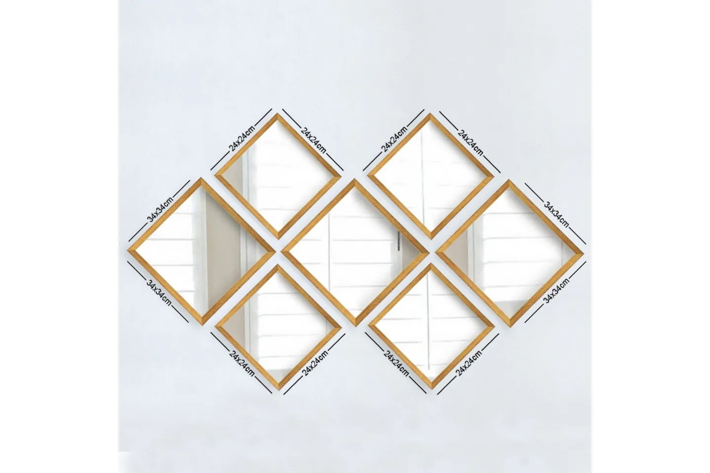 Sarata Spegel - Guld/Silver