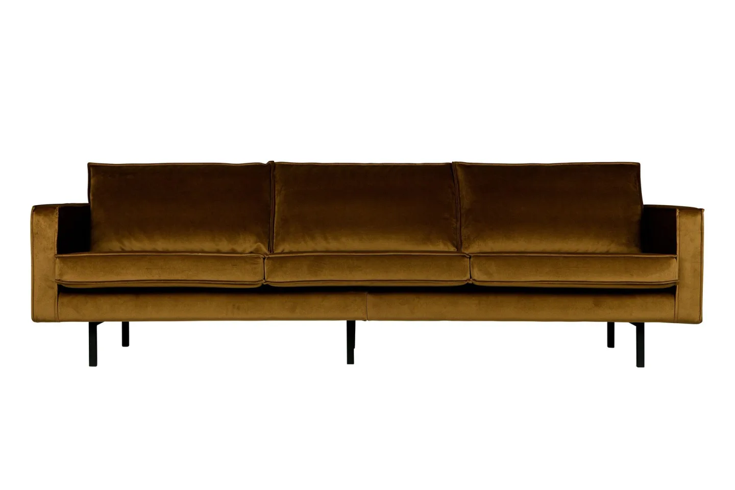 Lissbon 3-sits Sammetssoffa - Gul
