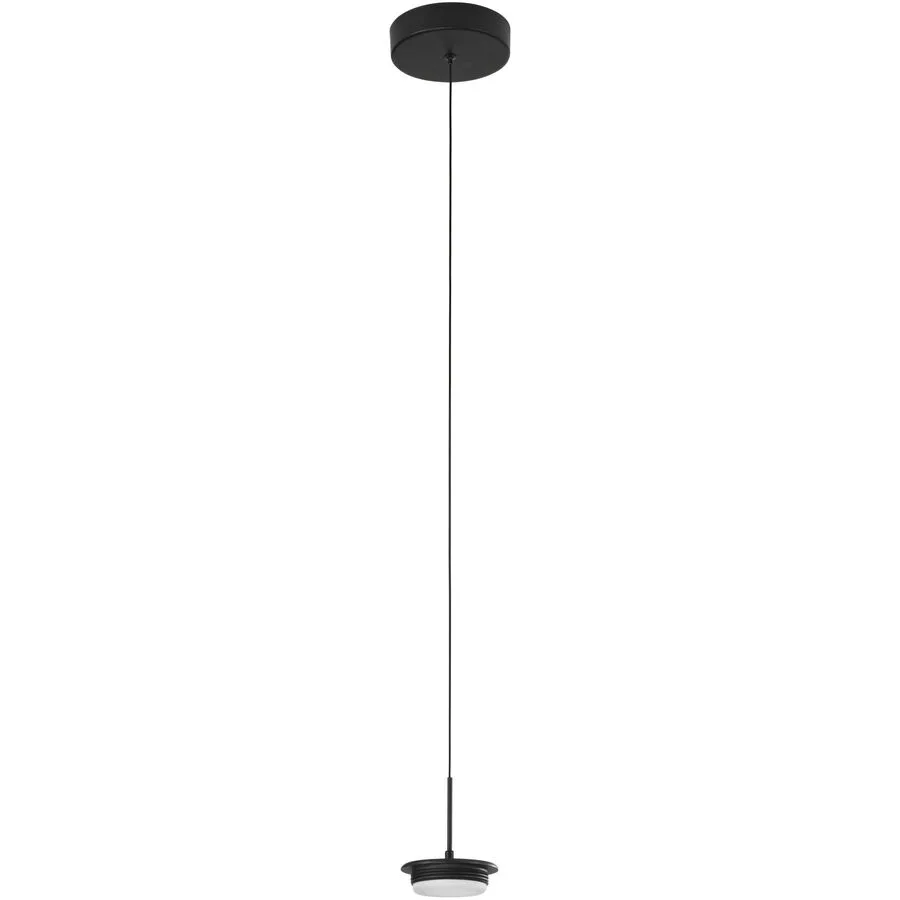 Pendellampe Cara Schwarz Metall 13 cm 200 cm - LED - Lichtfarbe: Extra warmweiss - Helles Neutralweiss - LED Energiesparlampen