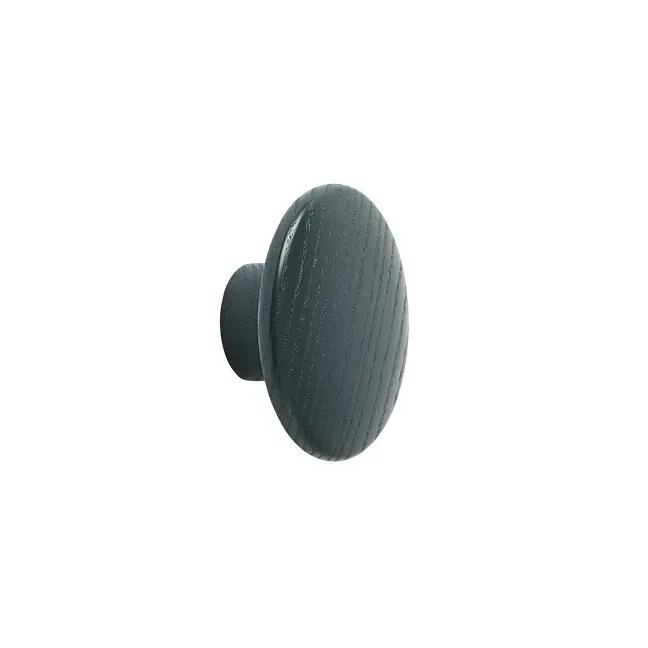 Muuto The Dots klädkrok dark green Ø6,5 cm