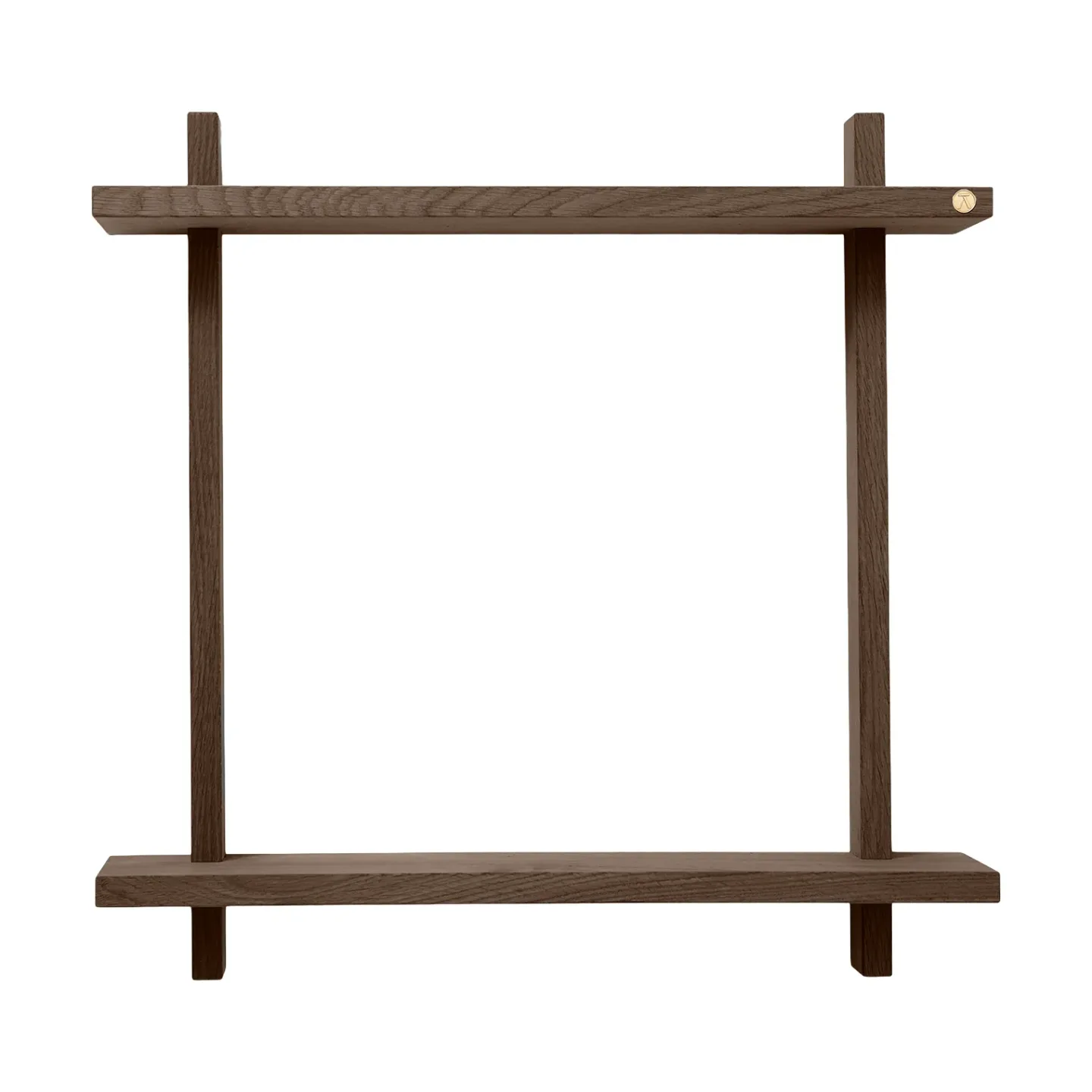 Andersen Furniture Treat Wandregal doppelt Smoked Oiled Oak, 50x12x50 cm