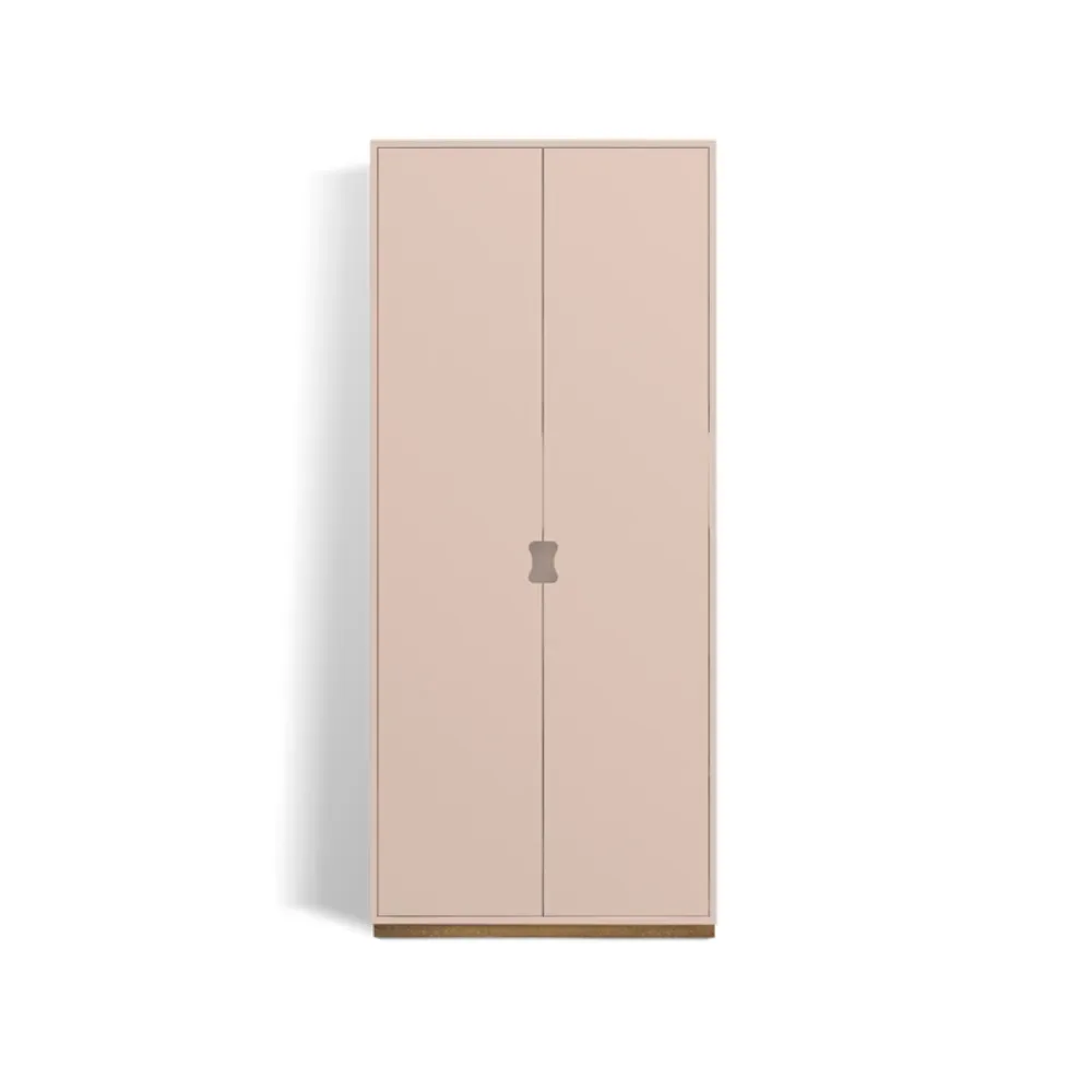 Asplund Snö F Hochschrank Rose, eichensockel, 42 cm