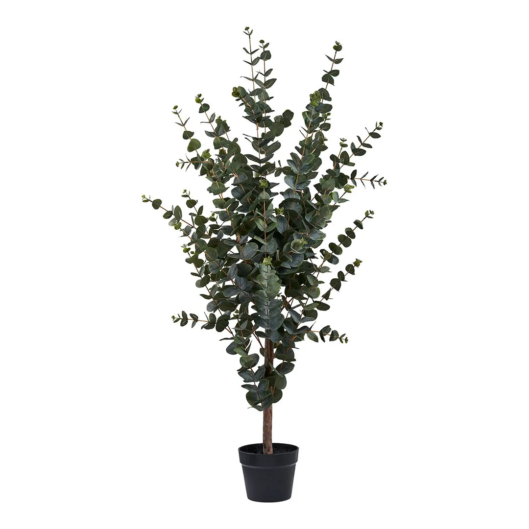 Eukalyptus Kunstbaum Höhe 120cm grün.