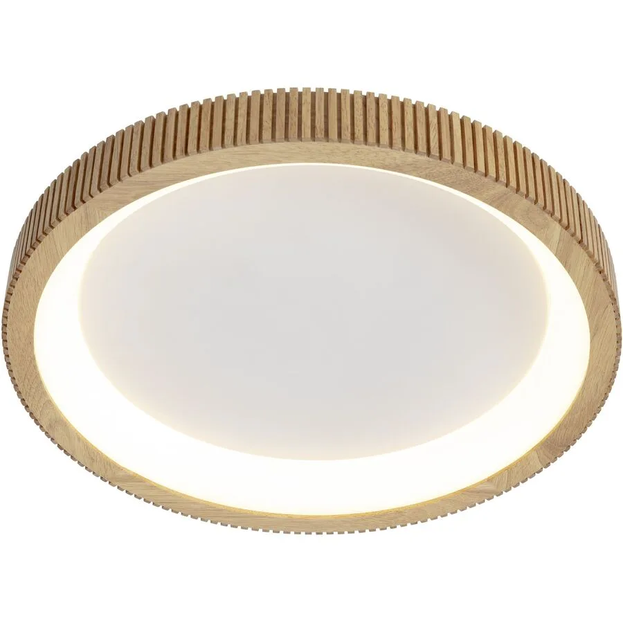 Deckenlampe Casina Holz/Kunststoff weiss - LED - Lichtfarbe: Extra warmweiss - LED Energiesparlampen