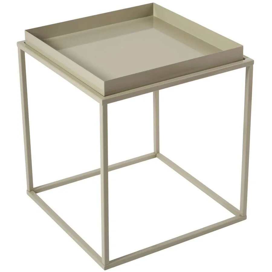 Beistelltisch Blank taupe Metall B 45 H 52 cm