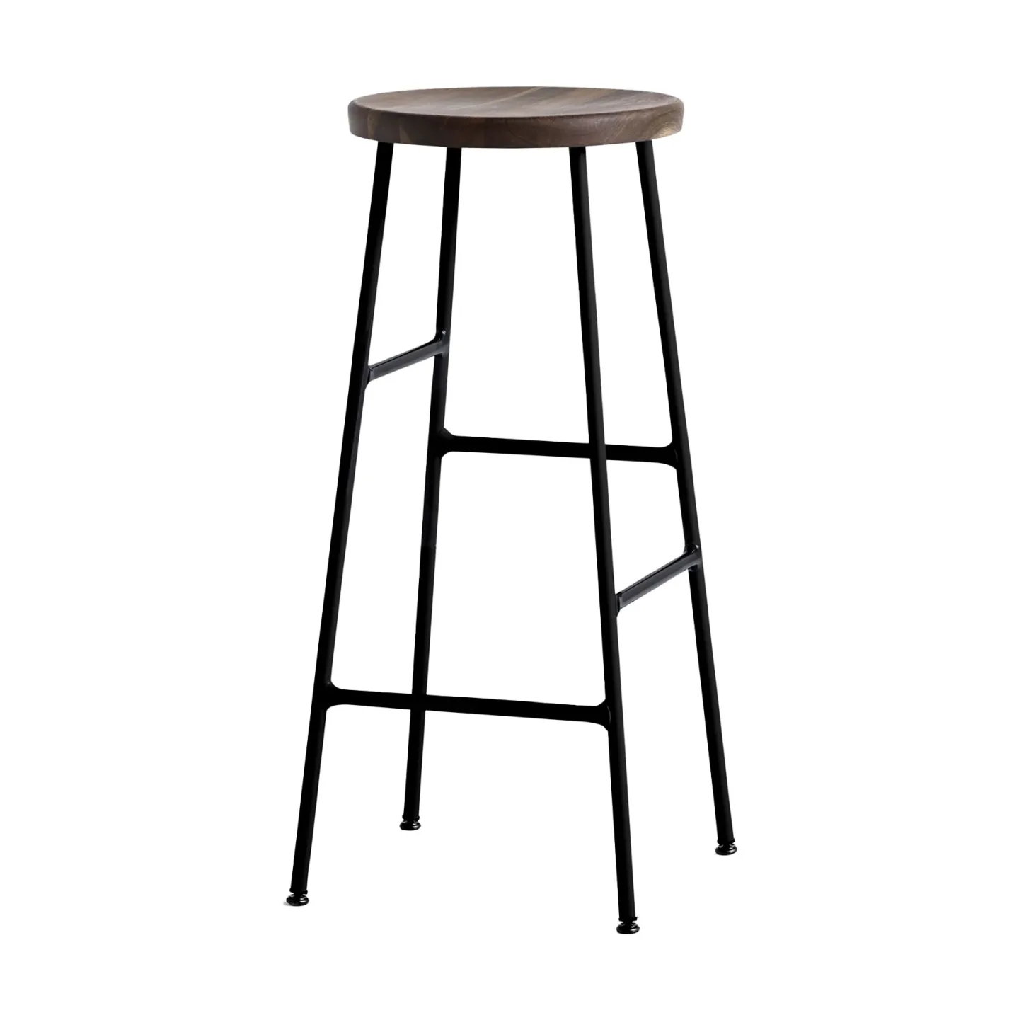 HAY Cornet barpall 75 cm Smoked oiled oak-soft black
