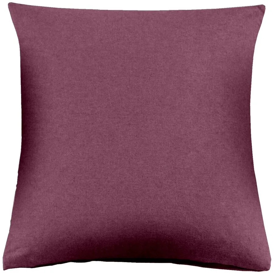 Kissenbezug Bettina mauve Einfarbig Baumwolle B 65 T 65 cm - Material: 100% Baumwoll-Flanell