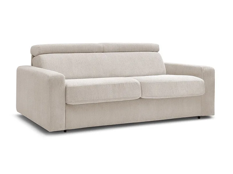 Bettsofa BOBOCHIC MONACO Cord-Stoff beige