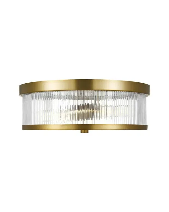 Geneva Flush Mount Brass