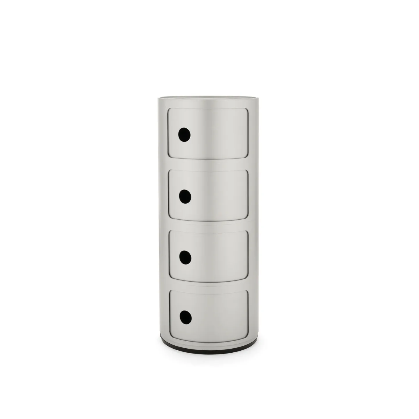 Kartell - Componibili 4 Compartments Silver - Hurtsar - Anna Castelli Ferrieri - Silver - Plast