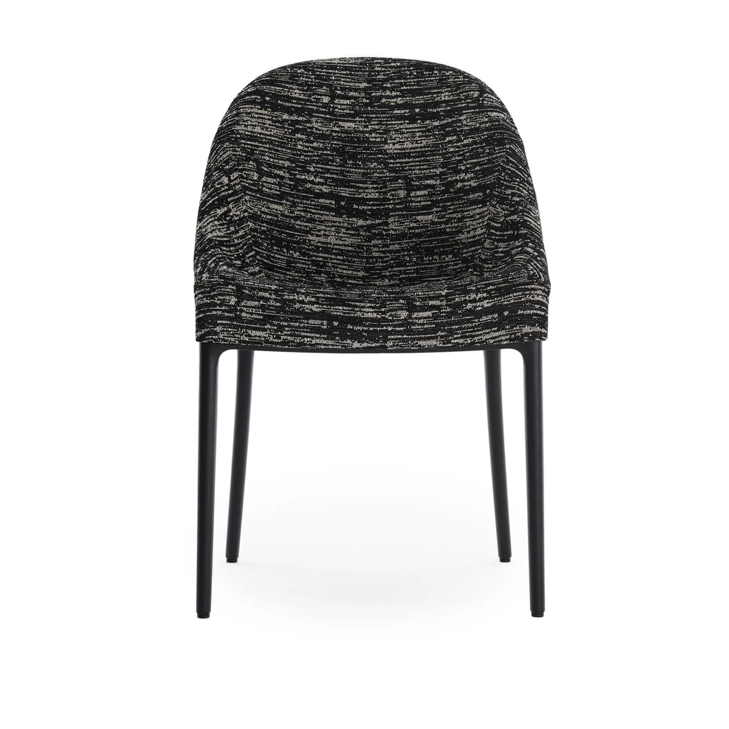 Kartell - Eleganza Ela Black/Black - Matstolar - Philippe Starck - Svart - Textilmaterial/Plast