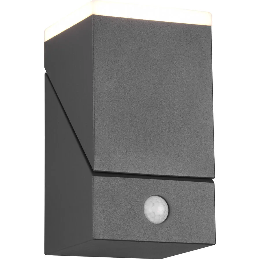 Wandlampe Avlo Grau 9 cm 16 cm - Farbe: anthrazit - Material: Aluminium-Druckguss - LED - Lichtfarbe: Warmweiss