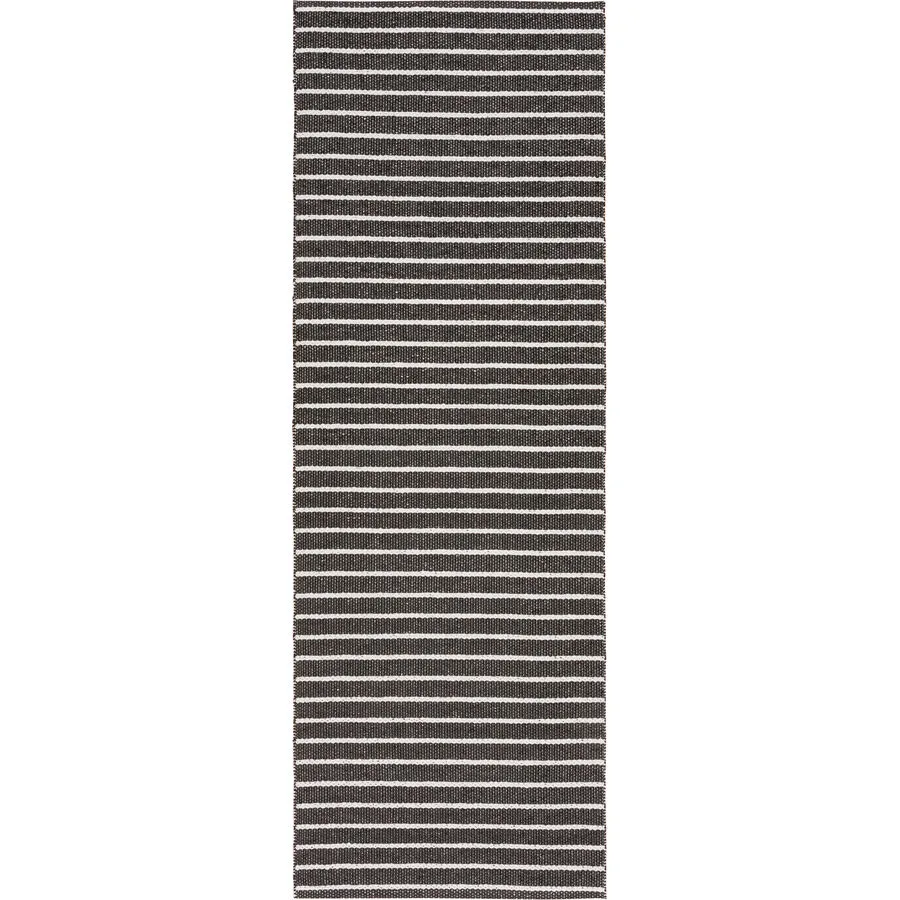 HORREDSMATTAN Outdoor-Teppich Music schwarz Streifen PVC 70 x 100 cm