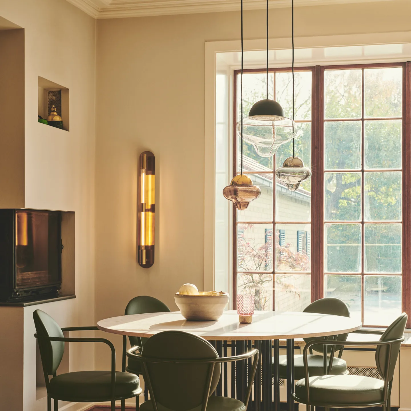 Nutty Pendelleuchte Brown/Gold - Design By Us - Wohnzimmer - Glas - Einflammig