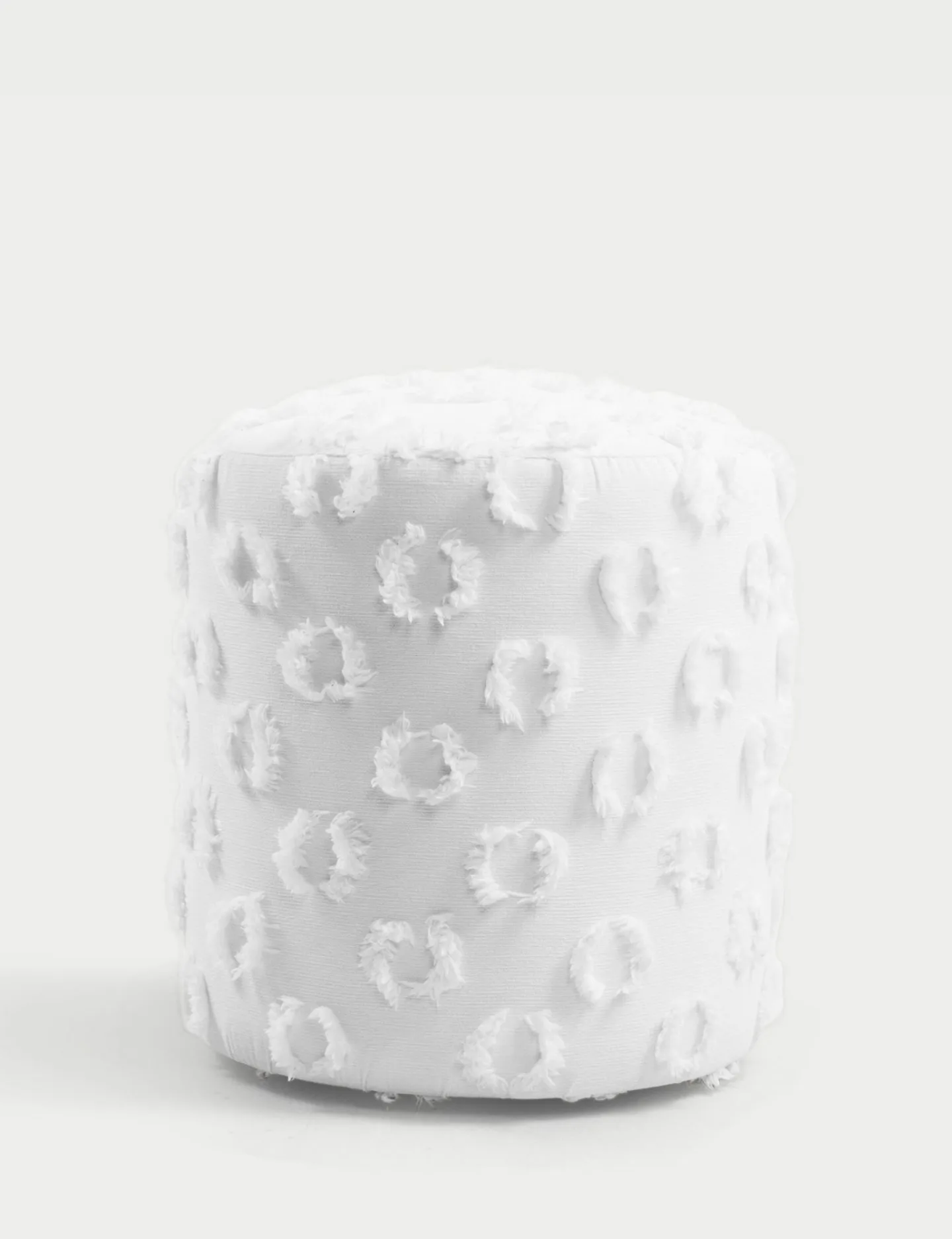 Meric Sittpuff 40 cm Rund - Vit