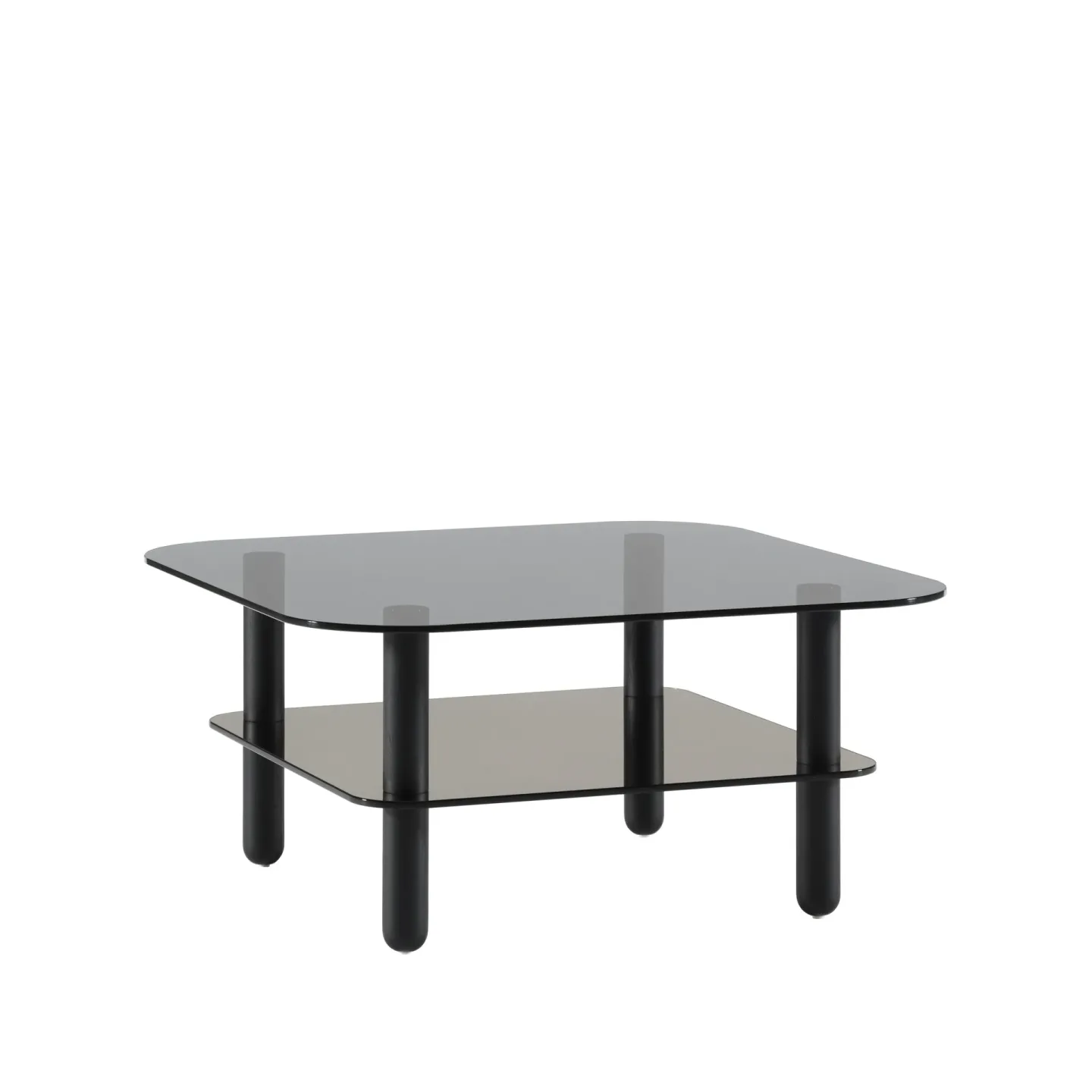 Fogia Big Sur Couchtisch dunkelblau, schwarz gebeizte Eichenbeine