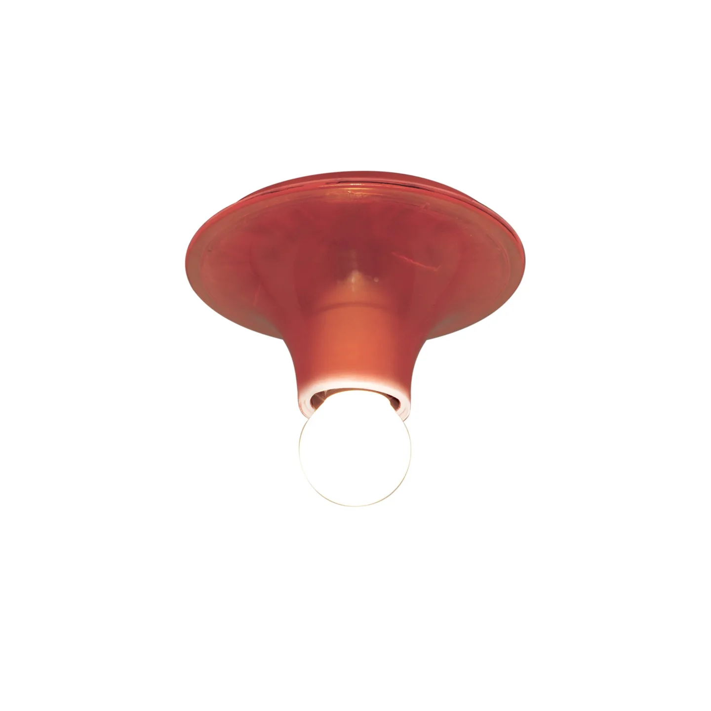 Artemide - Teti Wall/Ceiling Lamp Orange - Vägglampor - Vico Magistretti - Orange - Plast