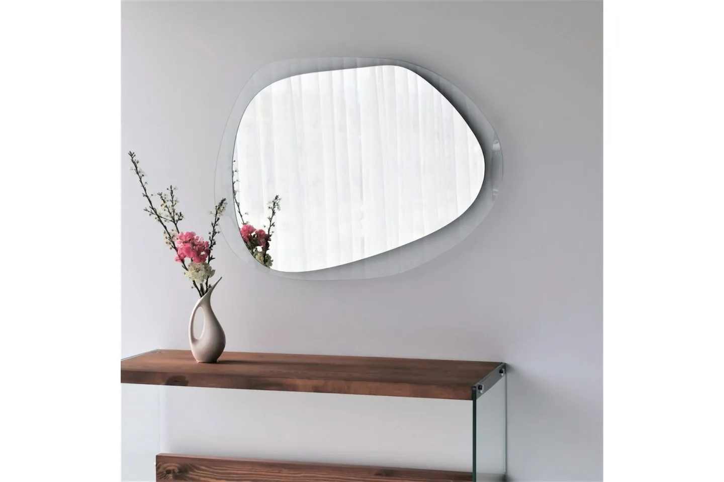 Lepinas Asymmetrisk Väggspegel 55x75 cm - Härdat Glas