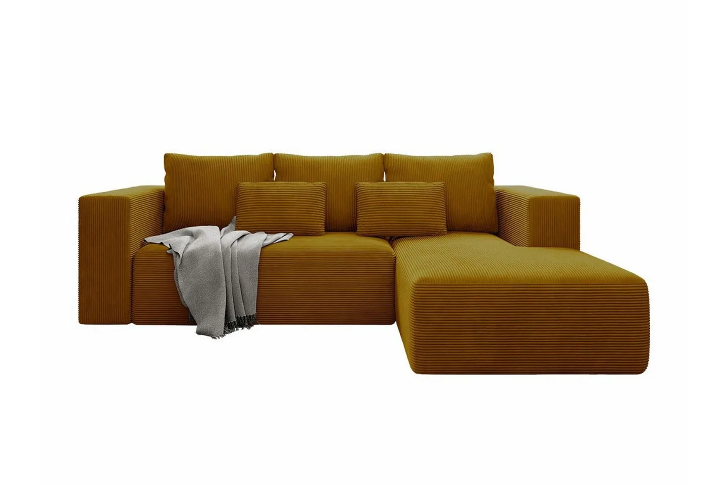 Listowel 3-sits Hörnbäddsoffa Yellow -