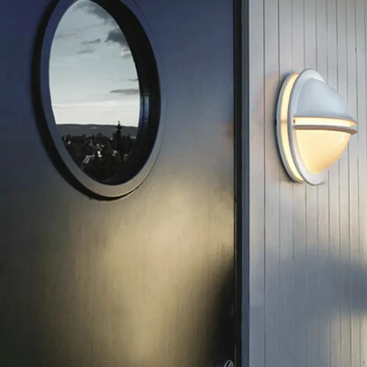 Berlin Utomhus Vägglampa Vit - Norlys - Terrass - Aluminium