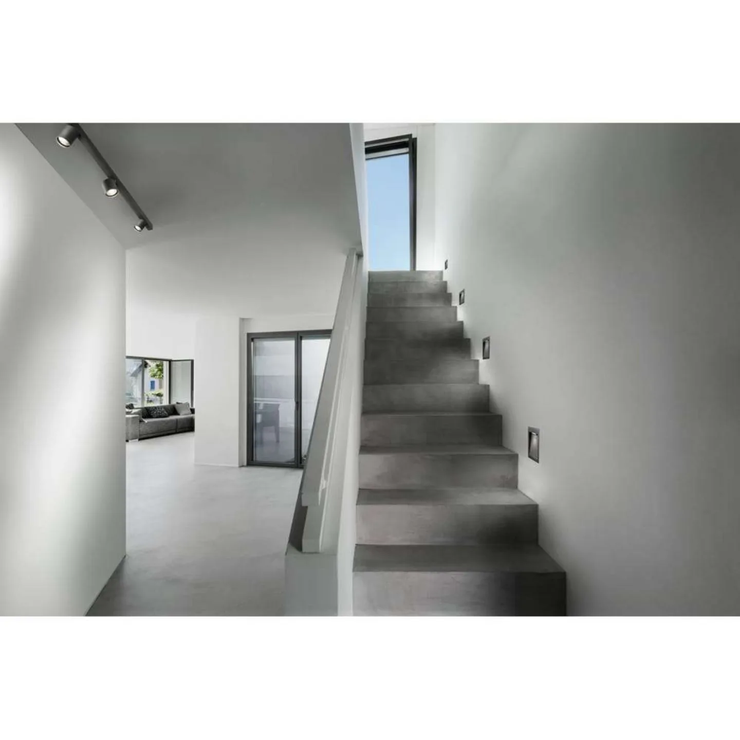Deli 1 LED indbygget væglampe IP54 3000K Sort - LIGHT-POINT - Terrasse - Aluminium