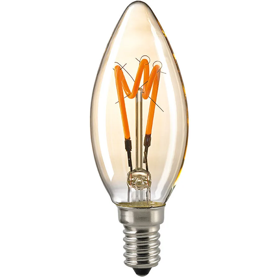 Bulbs Leuchtmittel Menga Glas E14 4 W - Farbe: GOLD - LED - LED Leuchtmittel