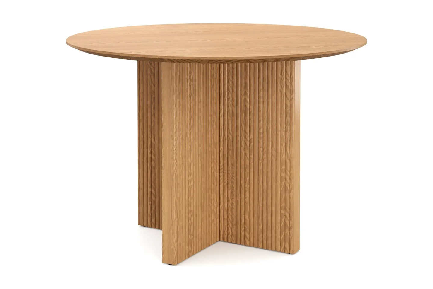Edda Runt Matbord 110cm Fanér - Ek
