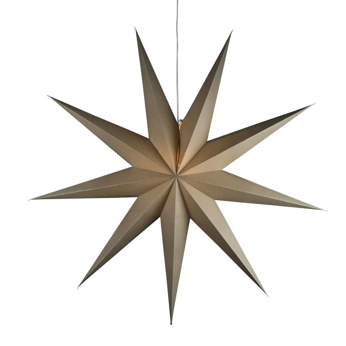 Konstsmide - Pappersstjärna Ø115 - Adventsstjärna - Beige