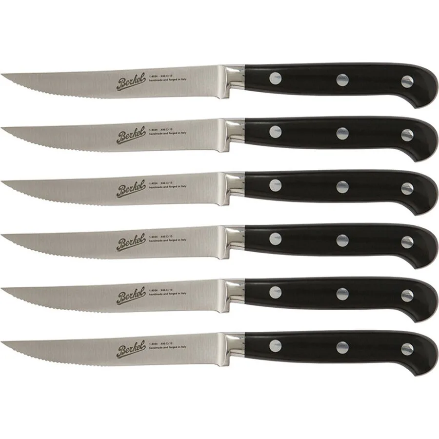Berkel Steakmesser-Set Adhoc schwarz Stahl
