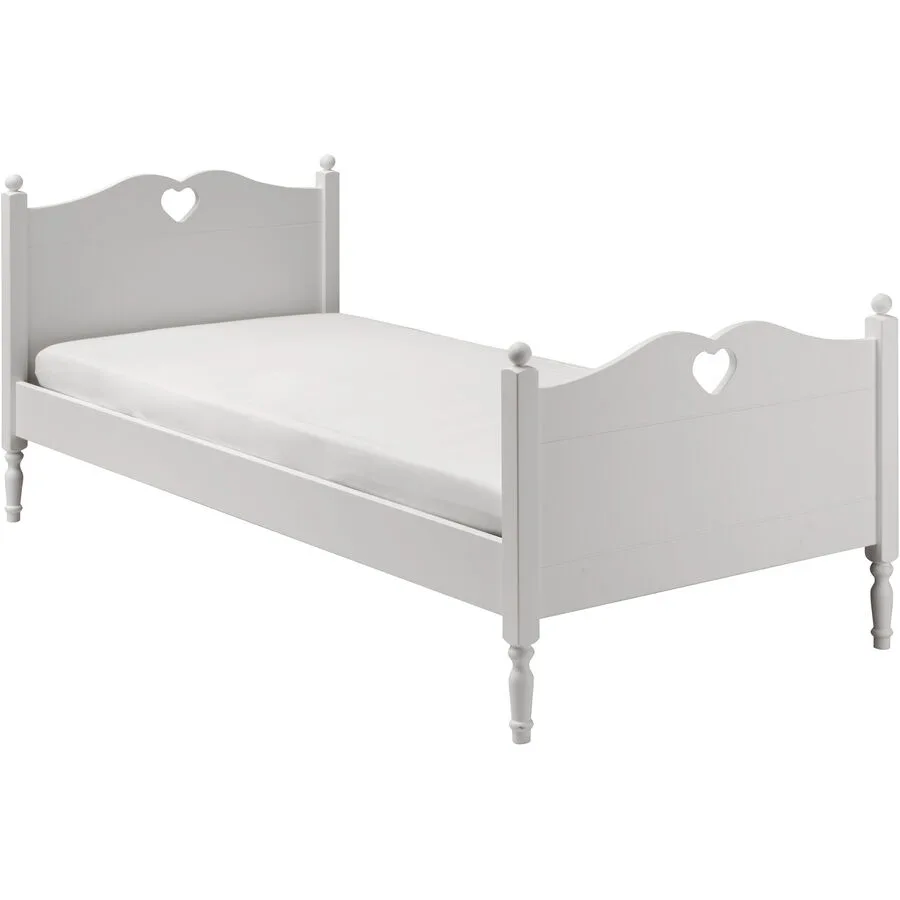 Bett Emma weiss MDF 90 x 200 cm