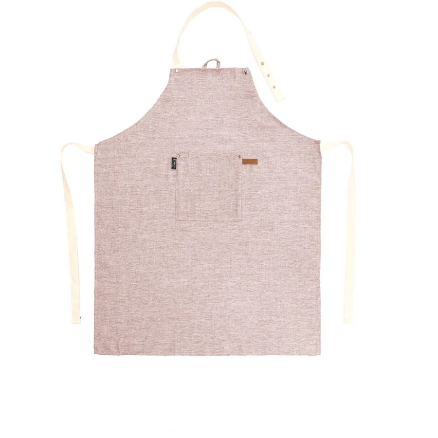 Küchenschürze Hercules rot Leinen/Polyester