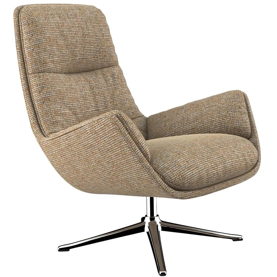 Sessel Halani honiggelb Stoff B 93 T 84 H 95 cm