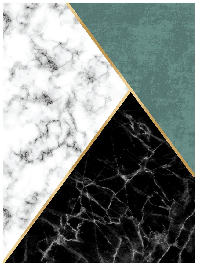 Wilton-teppe - Savino (svart/hvit/grønn) (Størrelse: 160 x 230 cm)