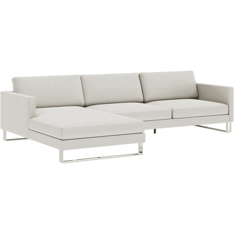 Ecksofa Domino Beige Stoff 286 cm 181 cm - Möbel Konfigurator: Traummöbel individuell zusammenstellen