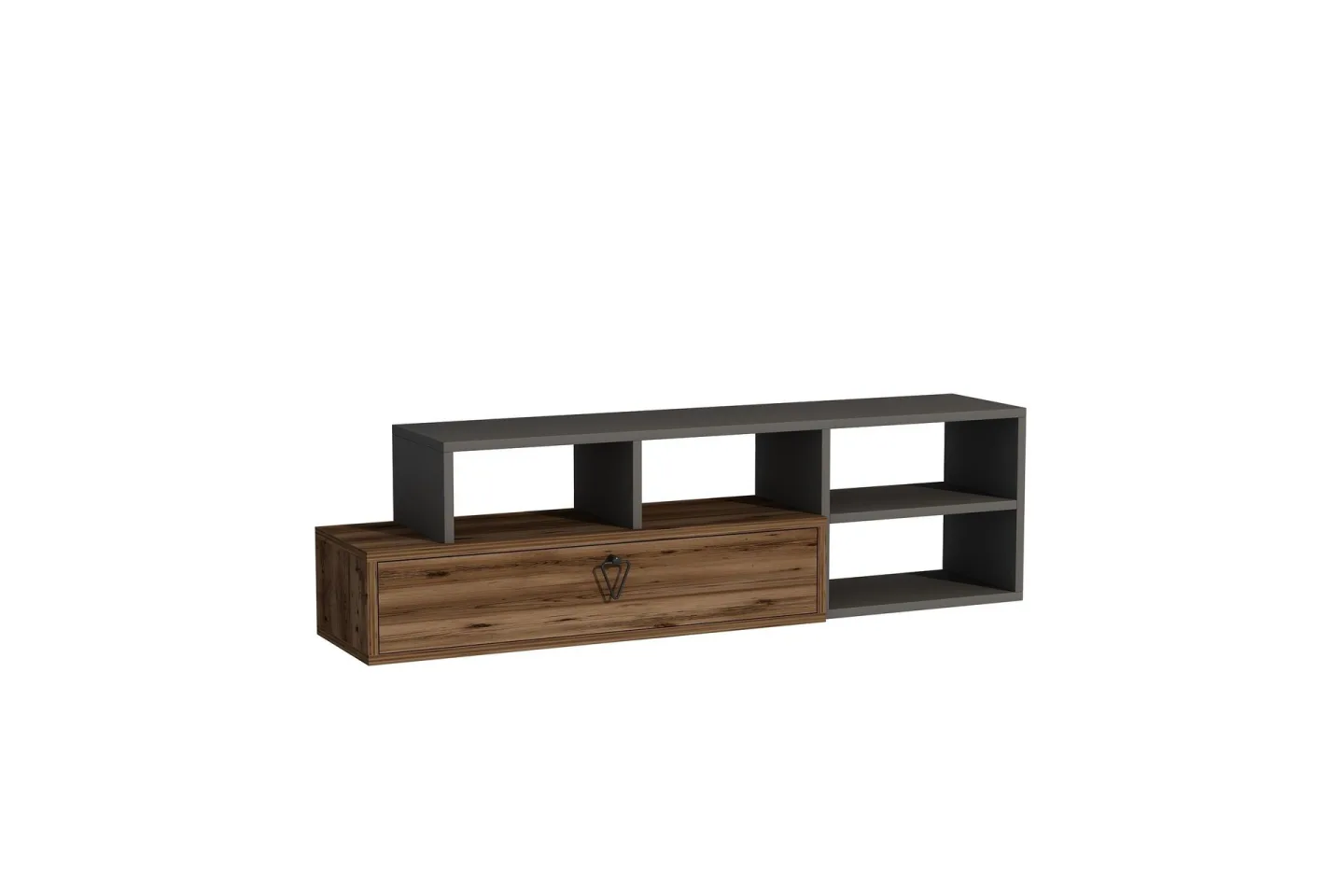Durusu Tv-bänk 120 cm - Ljusbrun/Antracit