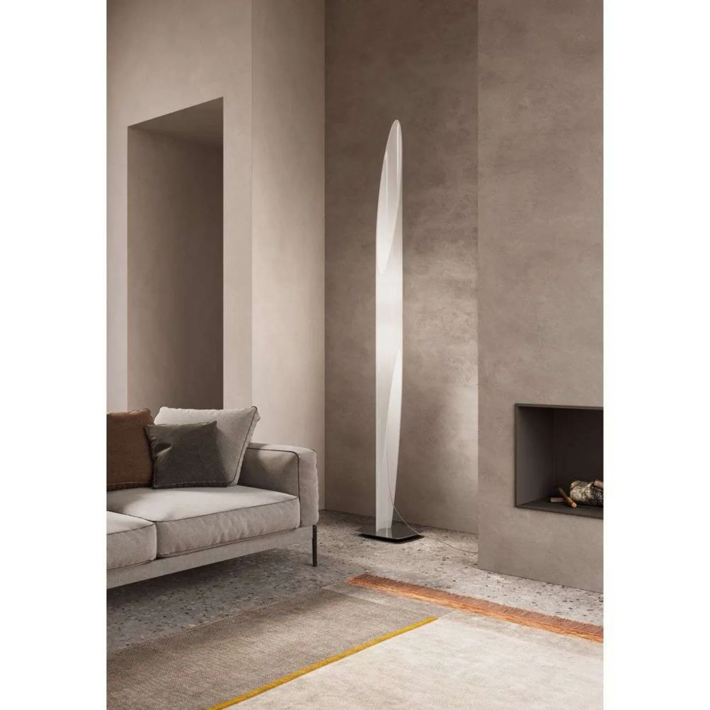Shakti 250 Golvlampa White/Satin - KDLN - Vardagsrum - Metall