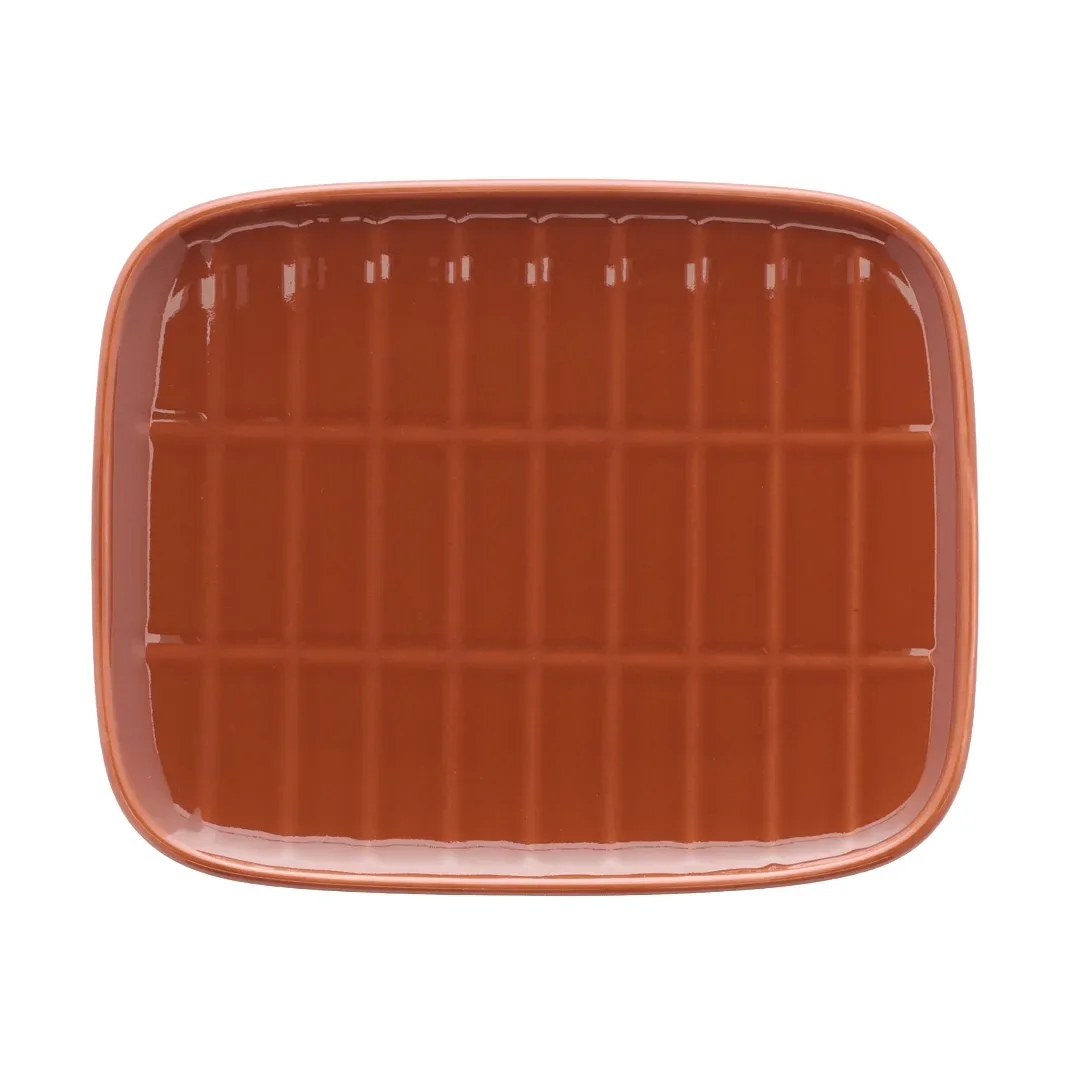 Marimekko Tiiliskivi Teller 12 x 15 cm Chestnut