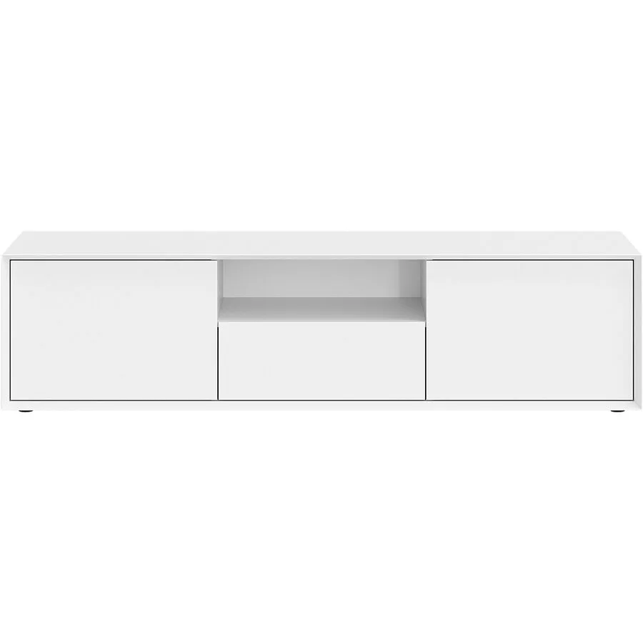 Lowboard Sleek weiss MDF B 179 H 45 cm