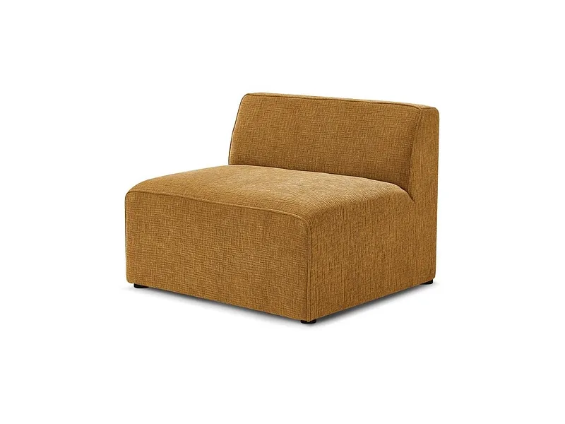 Modulare Sessel für Sofa BOBOCHIC MEGEVE Stoff mit Textur gelb