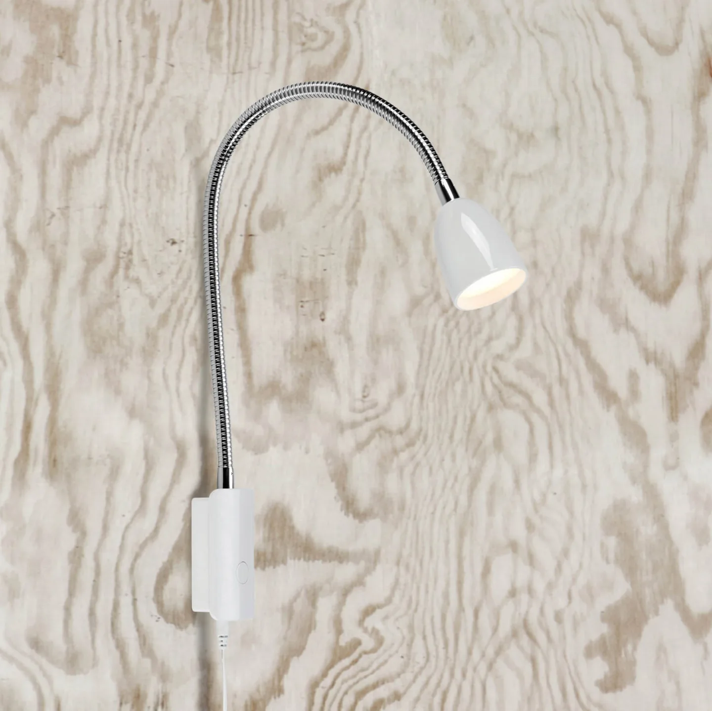 Tulip LED Wandleuchte White - Markslöjd - Wohnzimmer - Modern - Metall - Einflammig