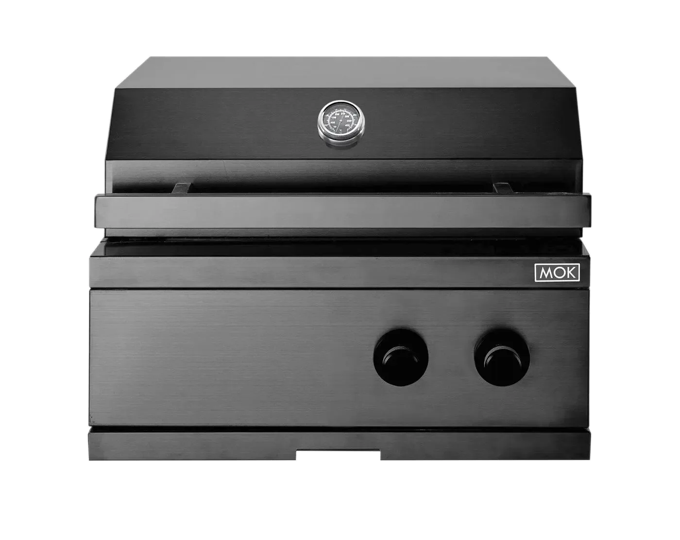 Nordic Line - Integrierbarer Gasgrill (2 Brenner) Schwarz