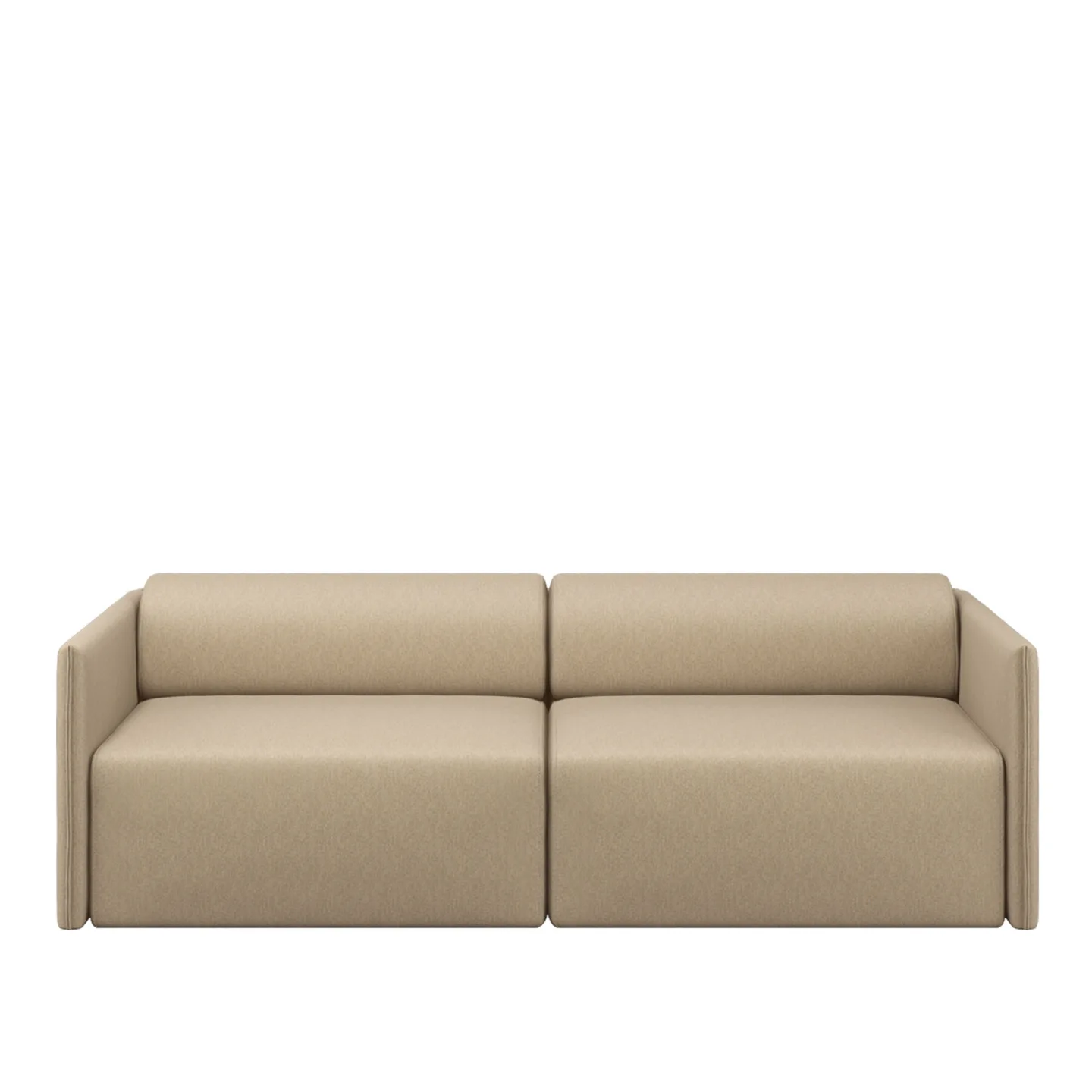 HEM - Palo Block 2-seater Sofa Low Back Beige - Soffor - Beige - Metall/Plast/Ull